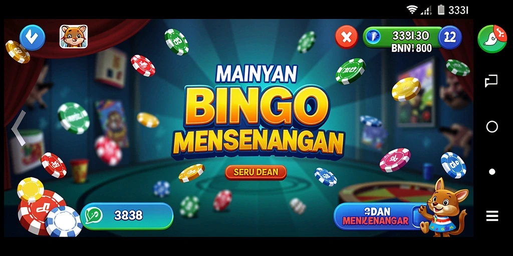 Tampilan gameplay seru dari aplikasi Bingo 333I.