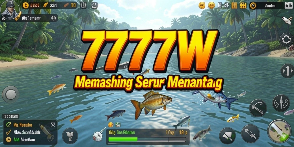Tangkapan ikan yang seru dalam gameplay 7777W dengan grafis menawan.