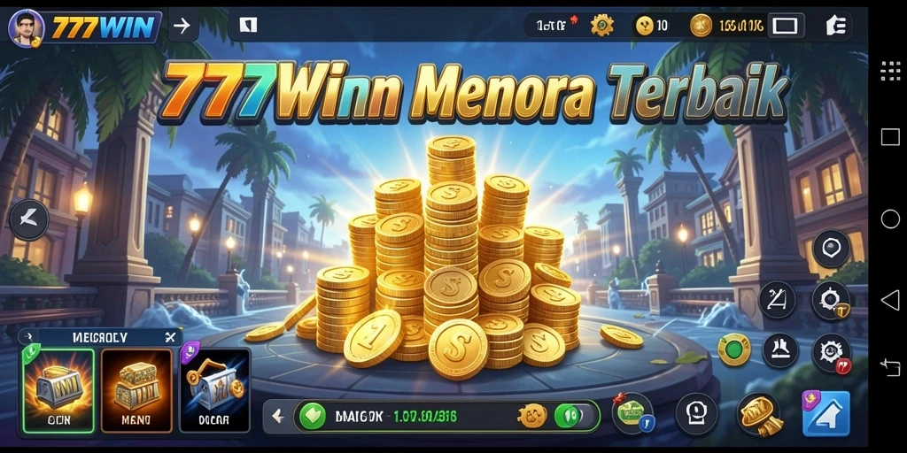Tampilan gameplay <strong>777WIN</strong> yang mendebarkan dalam mode Tower Defense.
