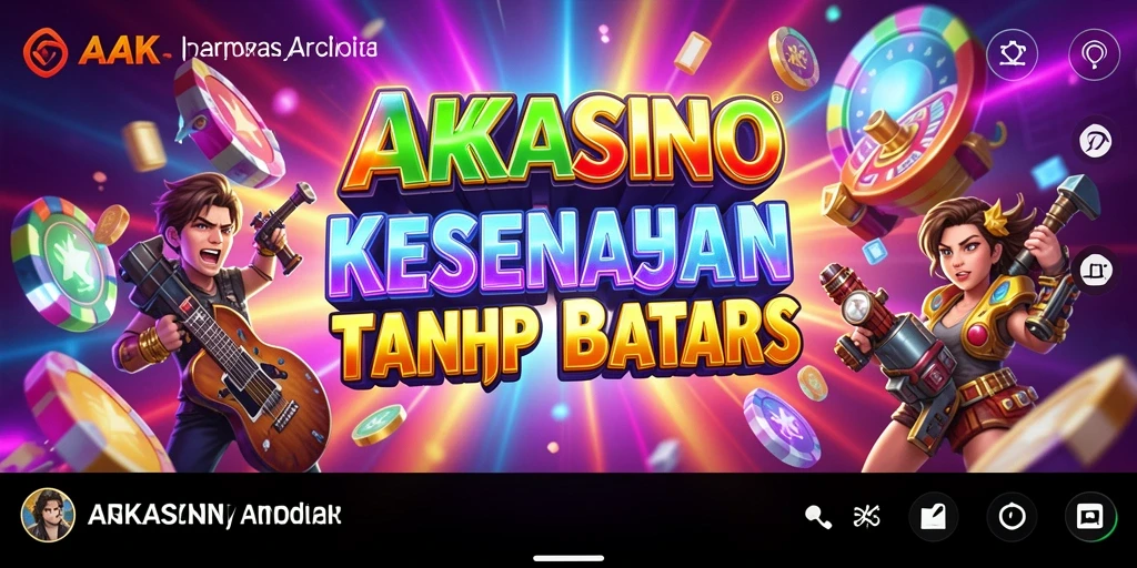 Tampilan gameplay seru AAKASINO yang penuh warna dan aksi.
