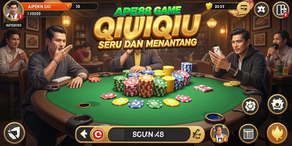 Tampilan gameplay QiuQiu yang menarik dan seru di APEK88.