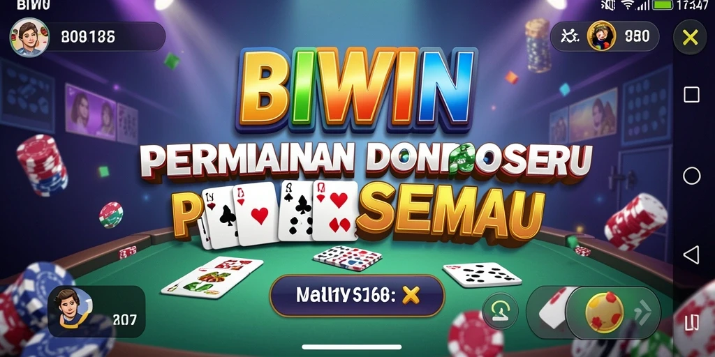 Tampilan gameplay menegangkan dari permainan Domino di BIWIN.