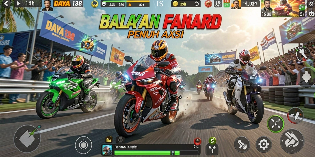 Screenshot utama DAYA138 memperlihatkan aksi balapan motor yang mendebarkan.