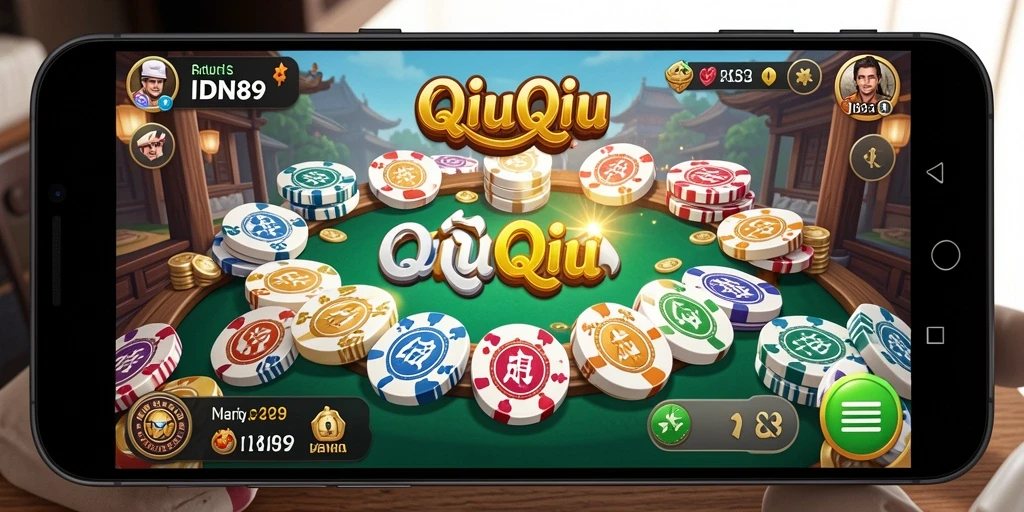Tampilan screenshot utama IDN89 dengan gameplay QiuQiu yang seru.
