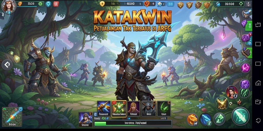 Tampilan gameplay KATAKWIN yang seru dan penuh aksi dalam petualangan ARPG.