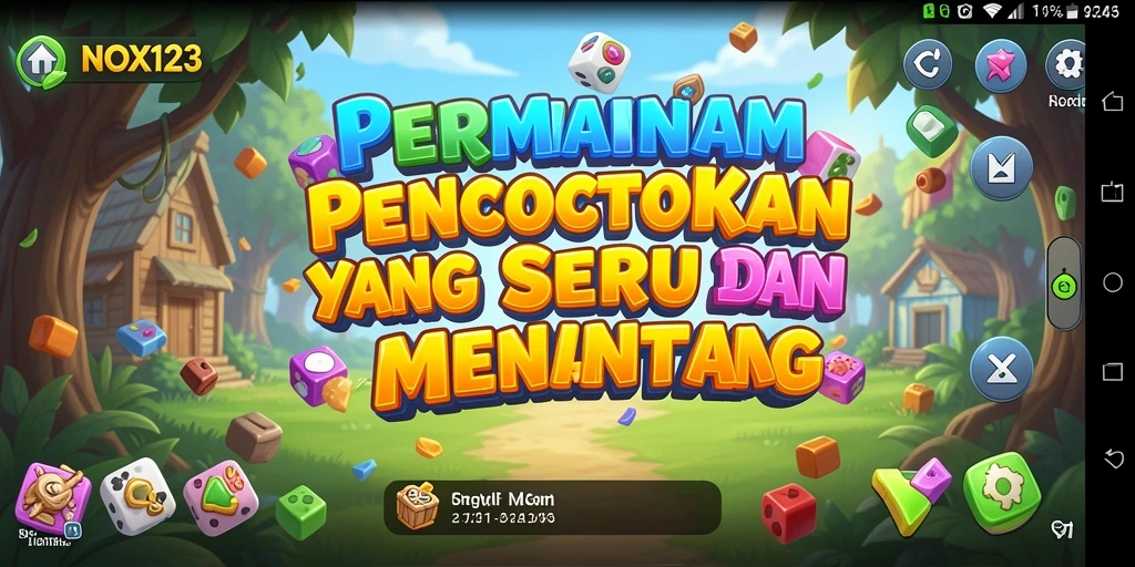 Tampilan gameplay seru dari NOX123 yang memukau.