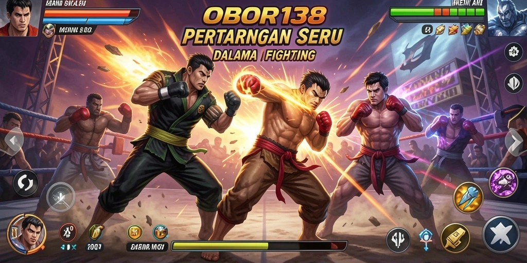 Tampilan gameplay seru dalam OBOR138 dengan aksi pertarungan yang intens.