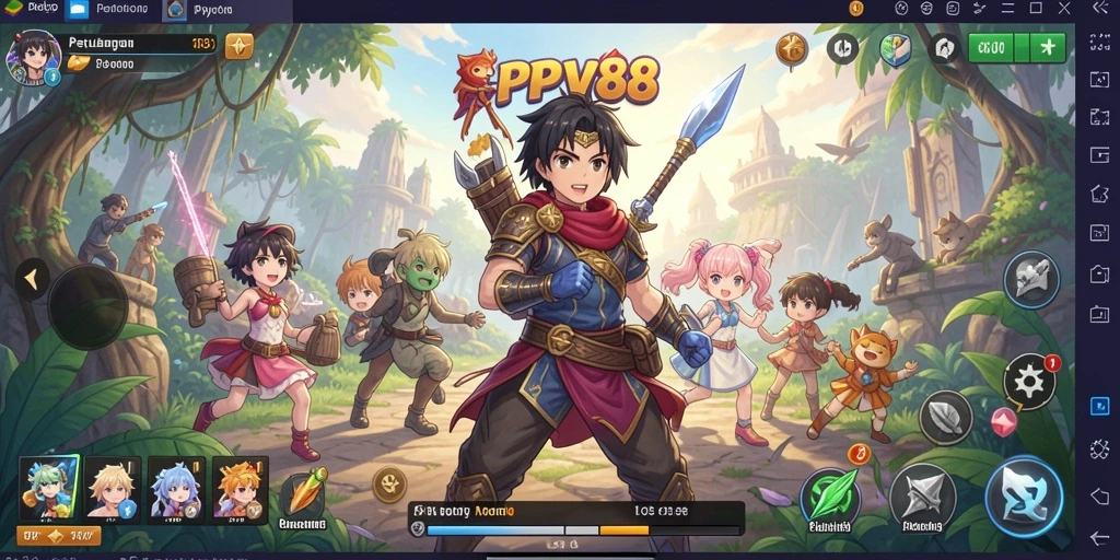 Menampilkan aksi seru dalam dunia anime yang fantastis.