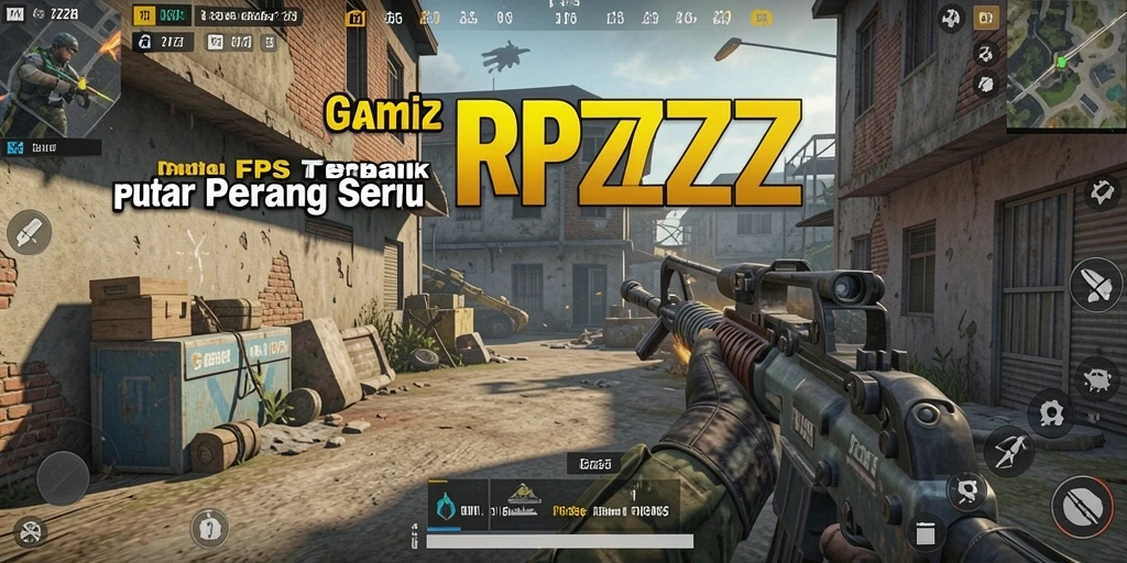 Tampilan aksi seru dari gameplay <strong>RPZZZ</strong> di medan tempur.