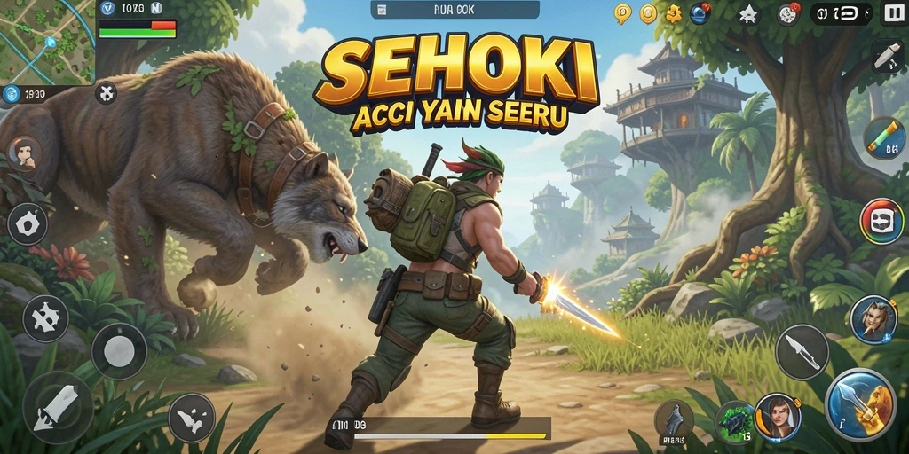 Tampilan seru gameplay tinggi aksi SEHOKI.