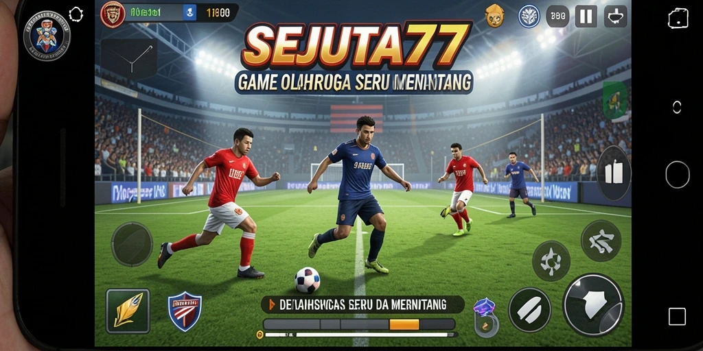 Tampilan gameplay seru di SEJUTA77 dengan aksi olahraga yang mendebarkan.