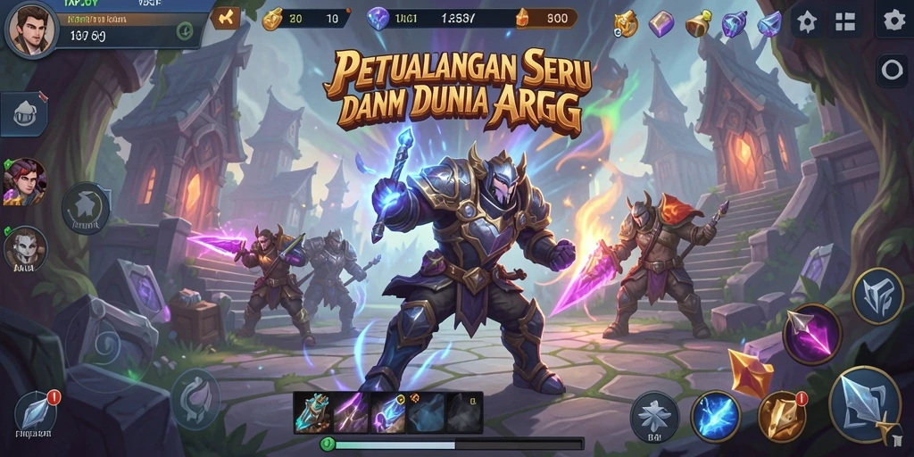 Screenshot TAPJOY menunjukkan aksi pertarungan yang mendebarkan dalam gameplay ARPG.